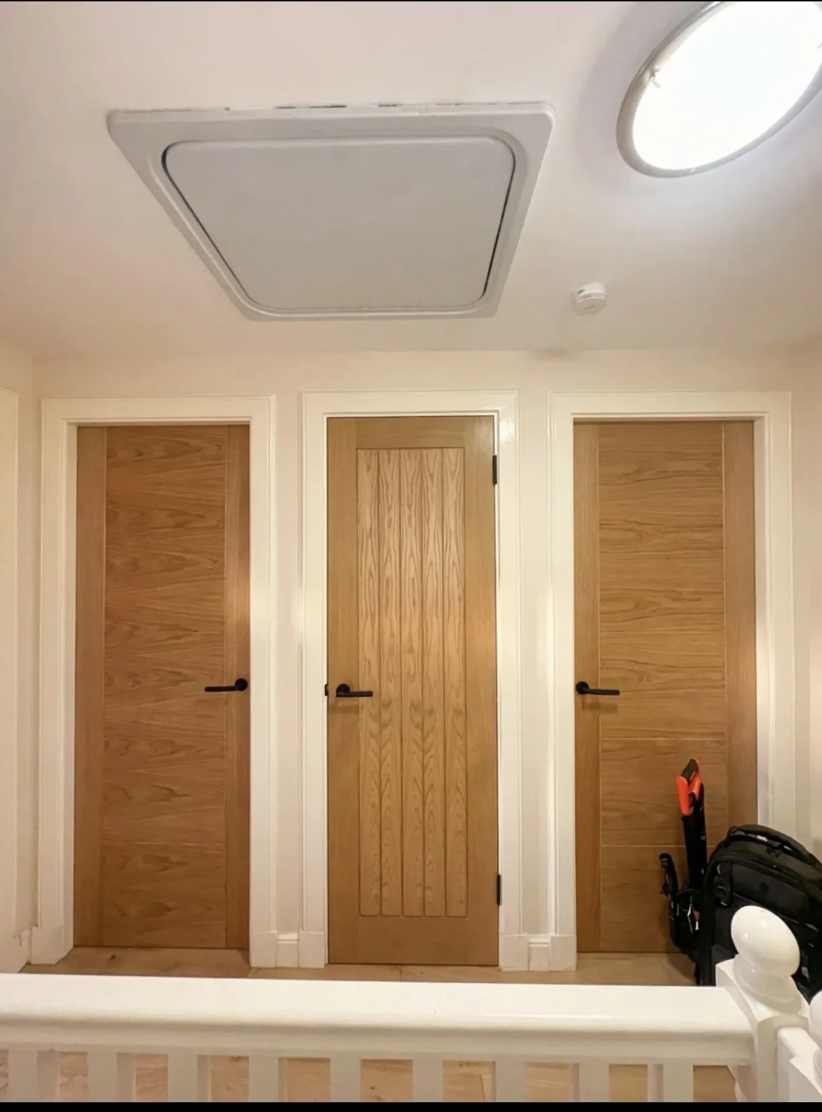 Solid oak doors completed by Oakside Joinery